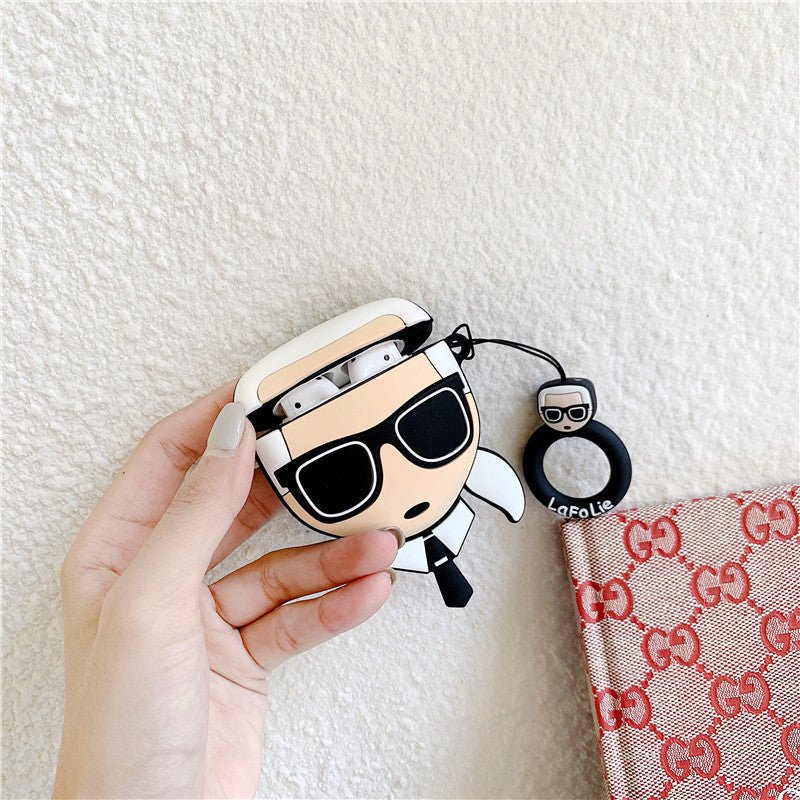 Compatible with Apple, Cartoon Cute Character Airpods 1 2 Generation Protective Box